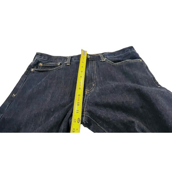 Lands End Square Rigger Straight Fit Dark Blue Jeans Mens Size 34x32 Denim Pants - Picture 4 of 11